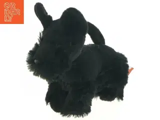 Sort plyshund til børn (str. 19 cm)