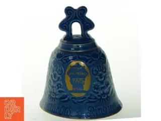 Dekorativ keramisk klokke fra Copenhagen Porcelain (str. Ø, 10 cm x 13 cm)