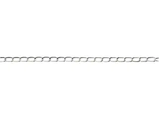 Forsølvet smykkekæde 6 mm - 5 meter
