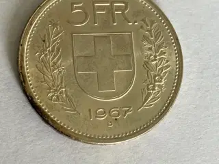 5 Francs Switzerland 1967 B