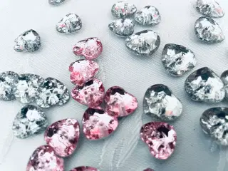 Blandet hjerte knapper 