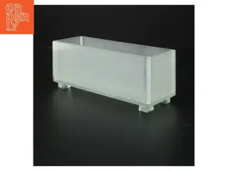 Glasvase rektangulær (str. 20 x. 7 cm)