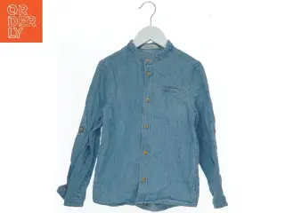 Denim skjorte med lange ærmer fra H&M (str. 128)