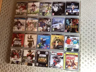 PS3 spil, 20 stk. forskellige 300 kr. 