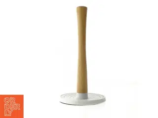 Køkkenrulleholder med træstang (str. 31,5 cm)