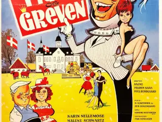 Original filmplakat - Pigen og greven
