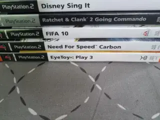 5 STK PS2 spil 35-125kr!