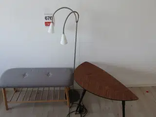 Bænk, Bord & lampe