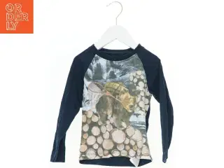 Langærmet bluse med bjørneprint fra Me Too (str. 98)