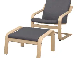 Lænestol med puff 