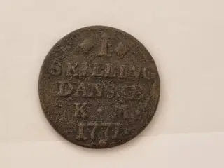 Møntsamling skilling 1771