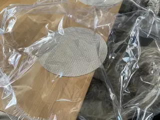 Voksdug med elastik og juledug med elastik 