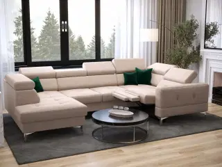 TUTSEPI MAX I RELAX HJØRNESOFA MED SOVEFUNKTION 170x350x185 CM Element 17 HØJRE