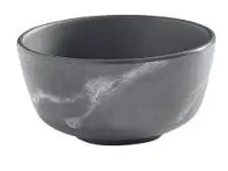 48 stk. Skål marmor grå 113 mm 30 cl Melamin