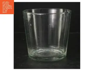 Glas vase (str. Ø. 13,5 cm. længde, 13 cm)