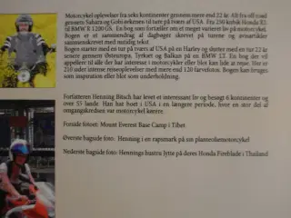 mit motorcykel liv , af henning bitsch, emne: rejs