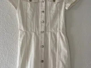Hvid Denim Kittlekjole (Str. S)