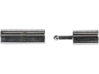 Forsølvet magnetlås 3x14 mm - 40 stk. pr. pakke
