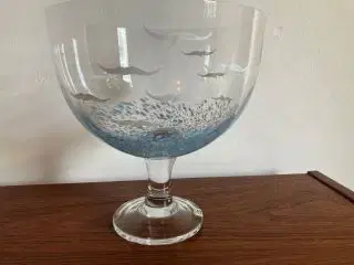 Glasskål fra Lindshammar