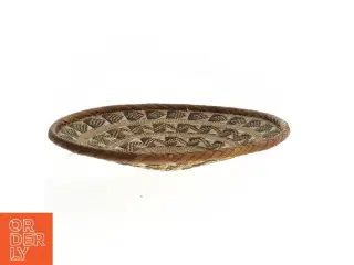 Flettet kurve skål i siv/græs (str. Ø 29,5 cm)