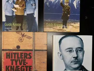 4 HITLERBØGER, 2. VERDENSKRIG, SAMLET KUN KR. 125,