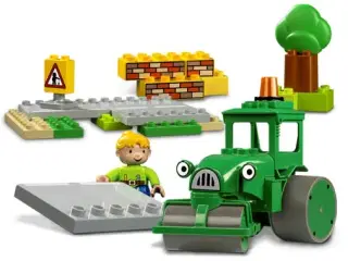 Lego Vinni og Tromle bygger en vej Dublo