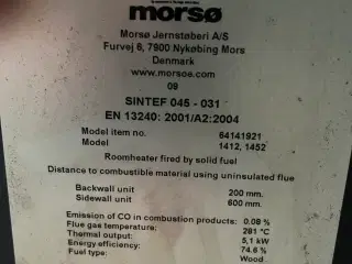 Morsø brændeovn