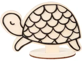 Dekorationsfigur, skildpadde, H: 10 cm, 1 stk.