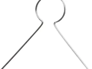 Ophæng, L: 22 mm, hulstr. 8 mm, forsølvet, 50stk./ 1 pk.