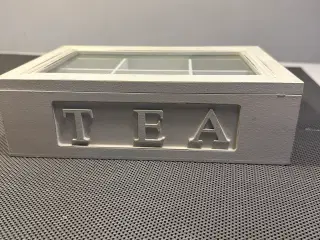 Fin Tea kasse i træ