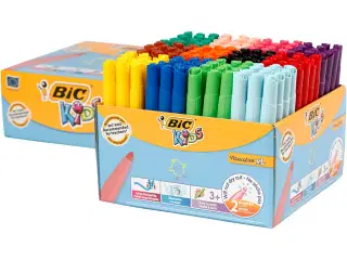 BIC Visa Color Tusch, streg 3 mm, ass. farver, 12x12stk./ 1 pk.