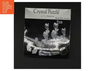 3D krystalpuslespil - piratskib fra Crystal Puzzle (str. 18 x 19 x 5 cm)