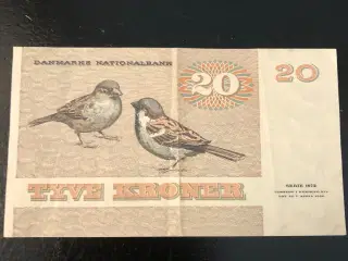 20 kroner seddel fra 1972 