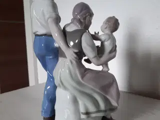 Porcelæns figur Gräfenthal familie 
