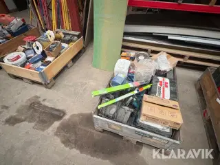 Blandet værktøj, redskaber og tilbehør 2 paller