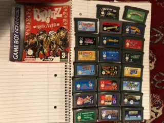 Pac man, Donkey Kong, Wario land, Gameboy advance 