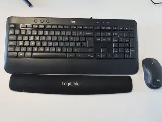 Logitech trådløs keyboard & mus