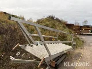 Stillads trappe Special Fabrikken Vinderup Rustfri med gelænder