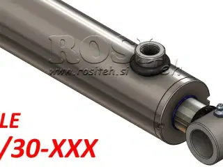 Hydraulisk cylinder type "HOLE" med tværboring