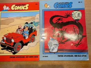 Tintin albumsklubben Comics nr. 1 og 14