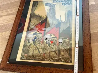 Gammel plakat der er blevet indrømmet