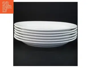 Hvide Porcelænsplatter fra Ilva Home Collection (str. 29 x 19,5 x 3,5 cm)