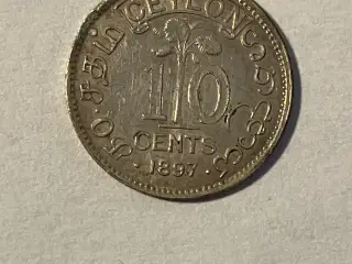 10 Cents Ceylon 1897