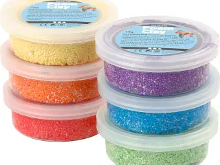 Foam Clay®, metallic, stærke farver, 6x14g/ 1 pk.