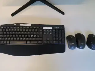 Logitech trådløs keyboard & mus