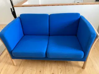 2-personers tremmesofa uld/bøg
