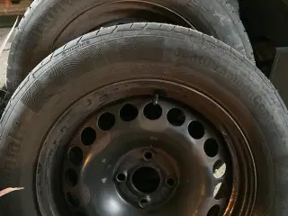 Stålfælge med sommerdæk