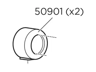 Thule plastkappe (2 stk)