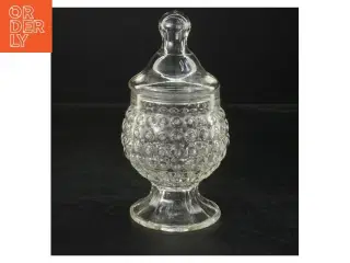 Glaskrukke med låg (str. 18x11 cm)