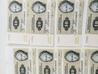 10 Kroner 1972. Bankfriske 